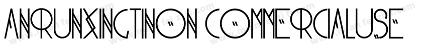 AnRunxingtiNon Commercialuse字体转换